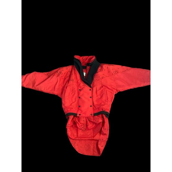 Vintage Red and Black Ski Jacket by NILS-size 6-SO great!